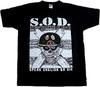 Herren S.O.D. Sod Sturmtruppler des Todes Sod Kurzarm T-Shirt Schwarz