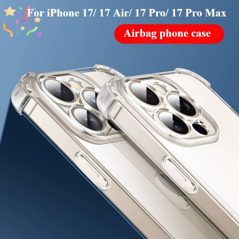 Weiche TPU Klare Handyhülle Für iPhone 17 17 Air 17 Pro Max 3D Airbag Stoßfest Transparente Rückseite für 17Pro Hülle Funda