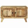 Coffee Table Brown 80 X 54 X 45 Cm Solid Mango Wood