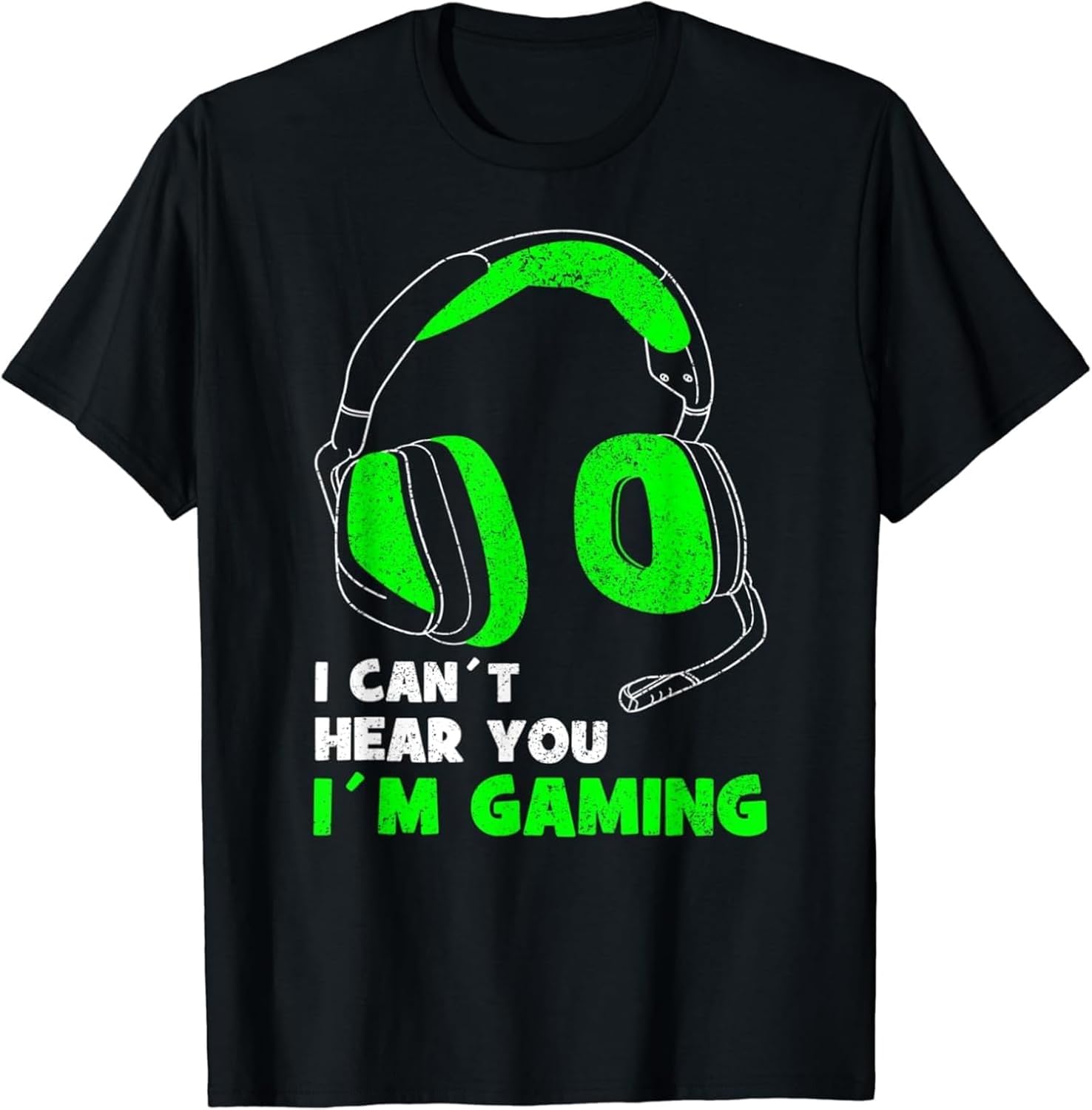 Can´T Hear You I´M Gaming I Ps5 Controller Headset T Shirt L