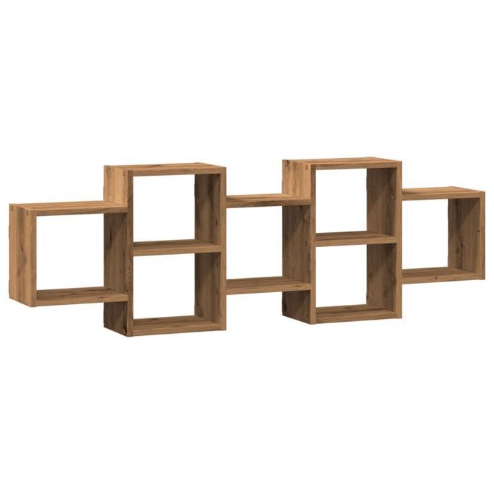 VidaXL Wall Shelf Artisan Oak 129x18x42 Cm Engineered Wood 853226