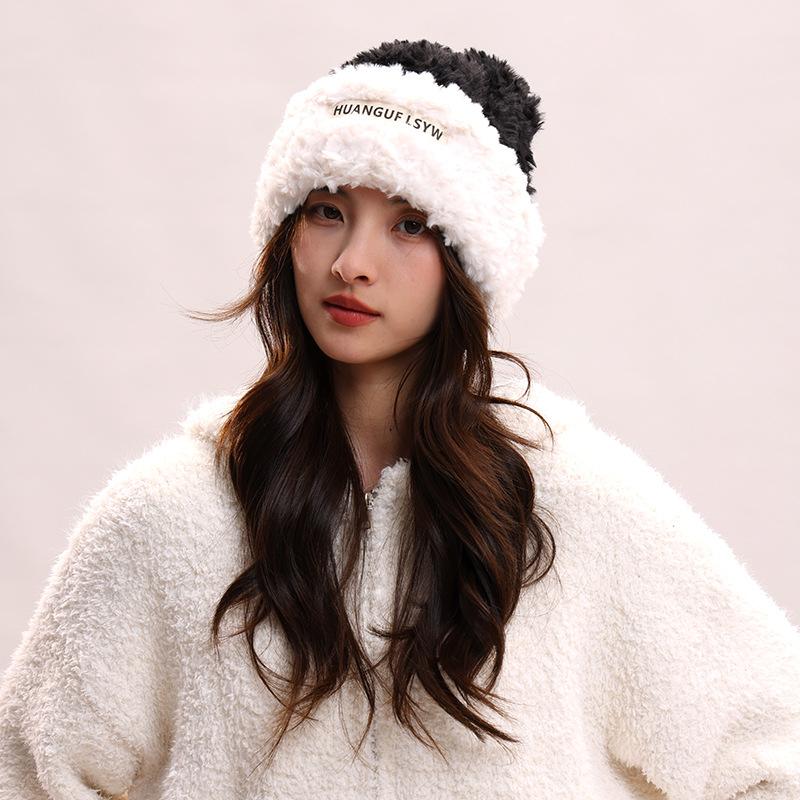 2025 new hat men s winter big head circumference knitted hat men s warm wool hat tide winter men s cotton hat tide One size