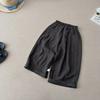 Solid Color Linen Children's Pants Kids Loose Thin Trousers Summer Harem Pants Girls' Summer Thin Children's Loose Casual Pant