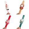 Snowman Santa Wristband With Clap Circle Elk Slap Bracelets  Christmas Gifts
