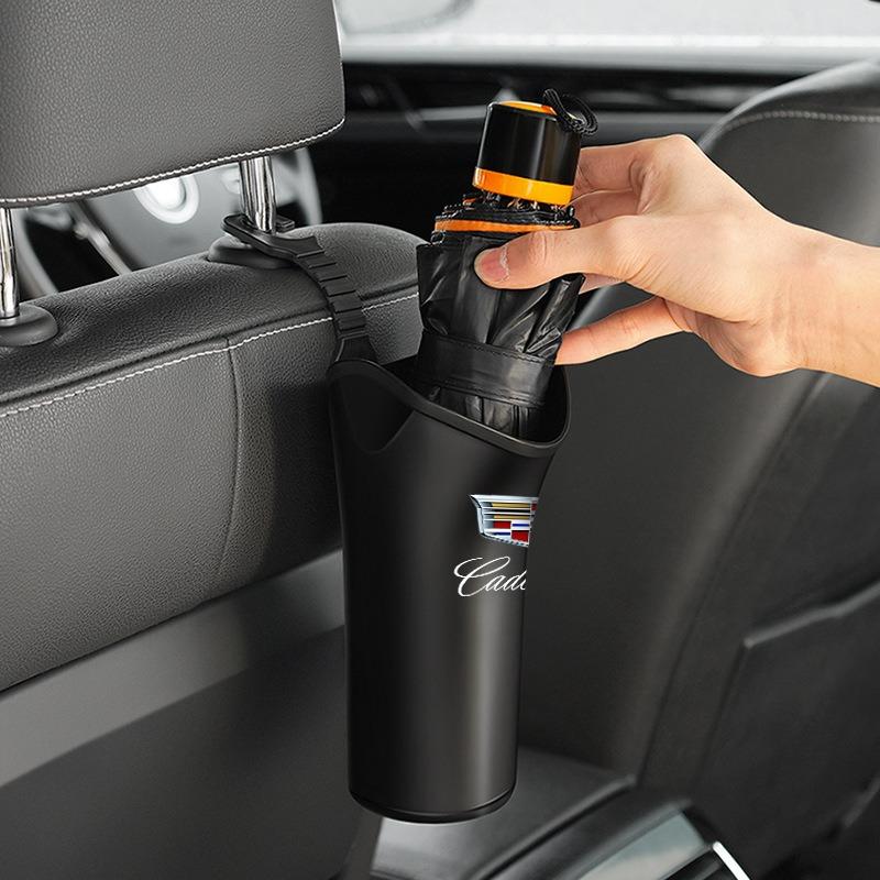 Multifunctional Car Storage Box Umbrella Organizer Bucket Waterproof For Cadillac CT5 CT6 CTS Seville ATS CT4 XTS Celestiq Ciel Escala SRX XT4 XT5 XT6