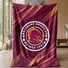 Coperta in Pile Flanella Brisbane Broncos Coperta Calda e Accogliente per Divano Letto Viaggio Uso Stagionale