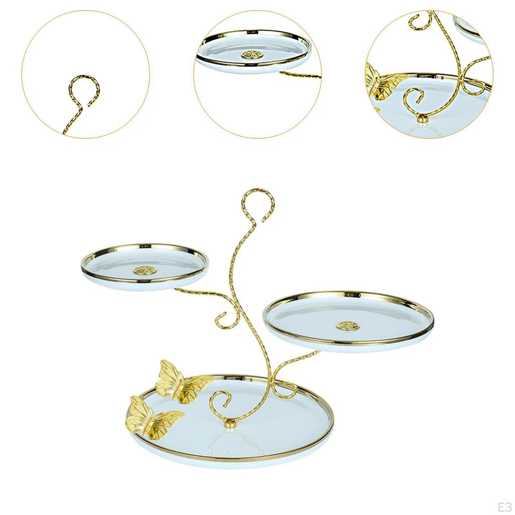 3 Layer Cupcakes Display Stand Desserts Creative Desktop Decoration Tiered Serving Tray Fruit