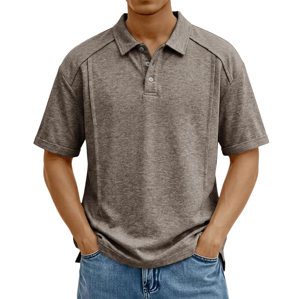 Men's Casual Collared Lightweight Breathable Short-Sleeve Shirt