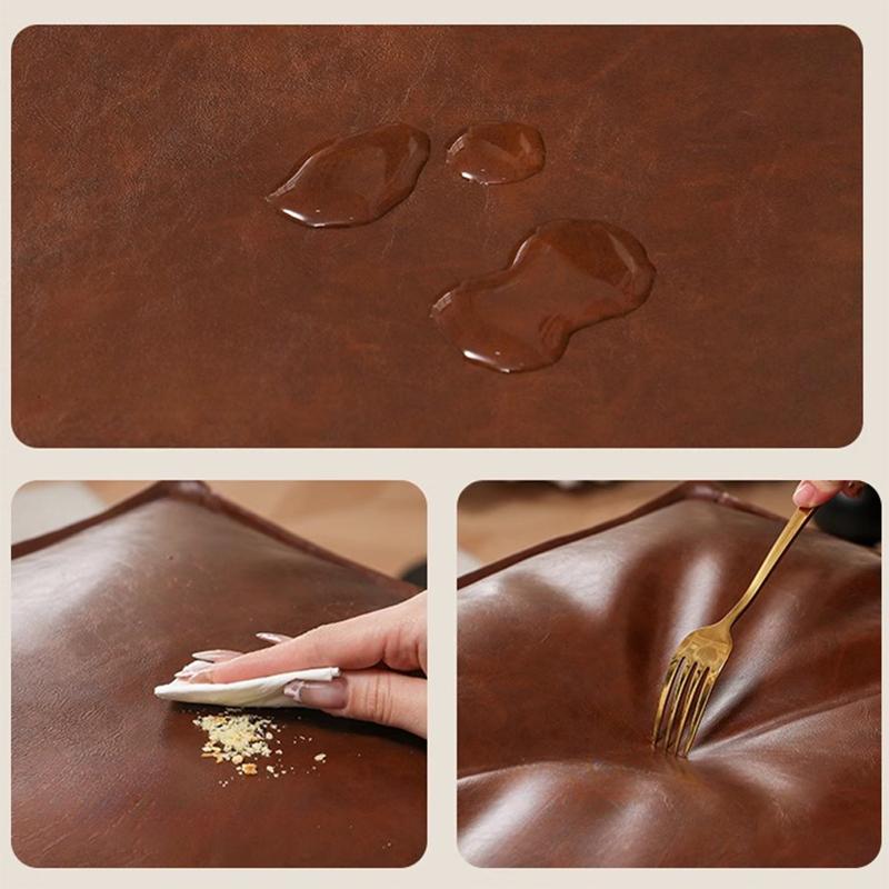 Unstuffed Moroccan Faux Leather Footstool Cove  Meditation Pouf Toys Old Clothes Storage Bag Bay Window Tatami Cushion Cover