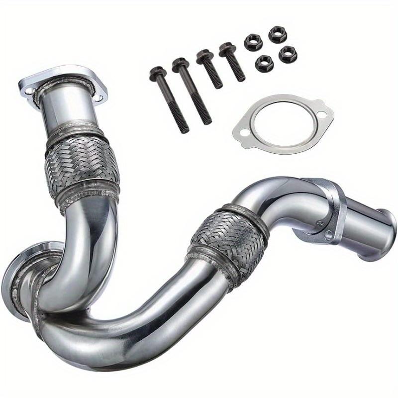 Uitlaat Up-Pipe Y-Pipe Geschikt voor 2003-2007 6.0L Powerstroke Diesel F250 F350 F450 Heavy Duty Gepolijst, Auto Accessoires