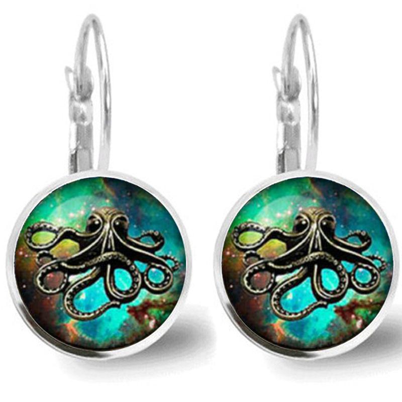 Fashion Earring Y2K Vintage Marigold Time Gem Flower Ear Buckle