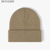 Disponibile Cappello a cuffia doppio ispessito caldo autunno e inverno cappello lavorato a maglia da donna semplice da uomo