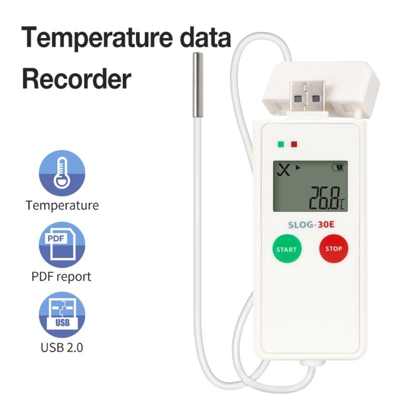 Small USB Suitable Environment Data Recorders Featuring 30 Day Memory Storage Easy To Use For Warehouse Monitoring