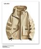 Mountain Series Herren Windjacke mit Kapuze: Herbst/Winter Lässige Workwear im amerikanischen Stil, Trendige Mehrfach-Taschen-Jacke