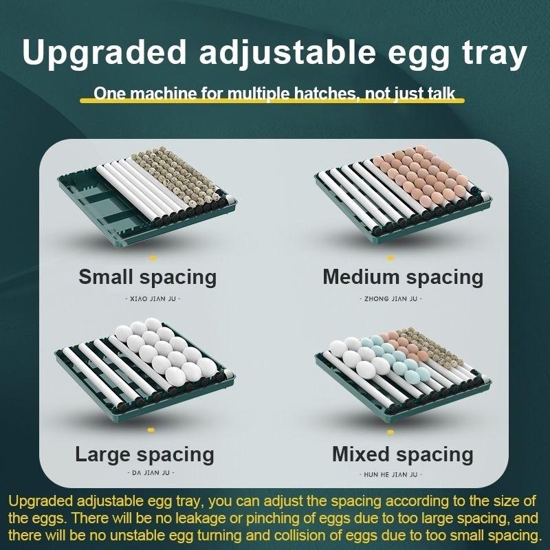 12/24/48/64/130 Eggs Automatic Incubator Thermostatic Chicken Hatching Machine Multifunctional Farm Egg Hatcher