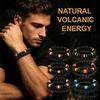 Simple Men Wrist Decor Natural Obsidian Stone Bracelet for Men, 8mm Rock Beaded Casual Daily Wear Jewelry Stretch Bracelet, Stackable Elastic