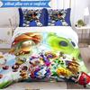Vibrant Battle Zombies 3pcs K-pop music group Bedding set,Ideal for Bedroom, Dormitory,Including Duvet Cover And 2pcs Pillowcases,Fan gifts