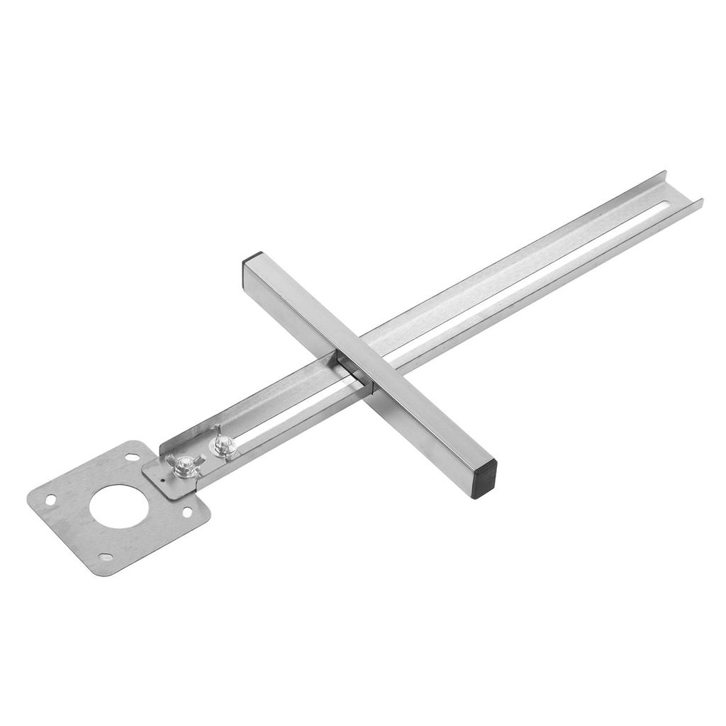 Woodworking Circle Cutting Jig Alloy Steel Easy Operation Circle Cutter Trimming Guide Silver