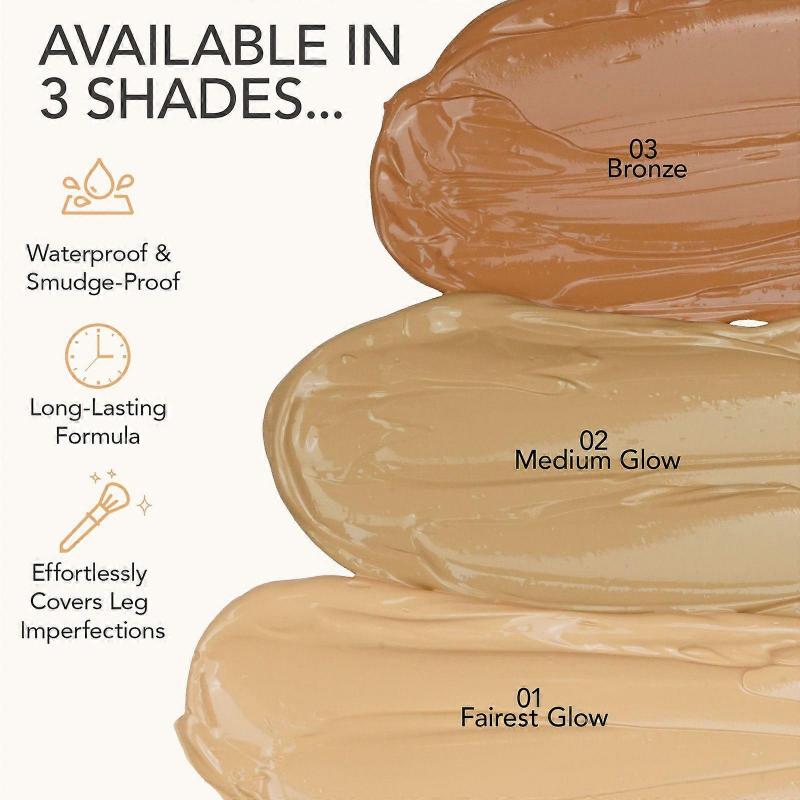 Bein Make-up Creme, Bein Abdeckstift Volldeckender Abdeckstift mit Pinsel, Bein- und Körper-Make-up Abdeckstift, Wasserdicht, Langanhaltendes Tattoo Abdeck Make-up, Le