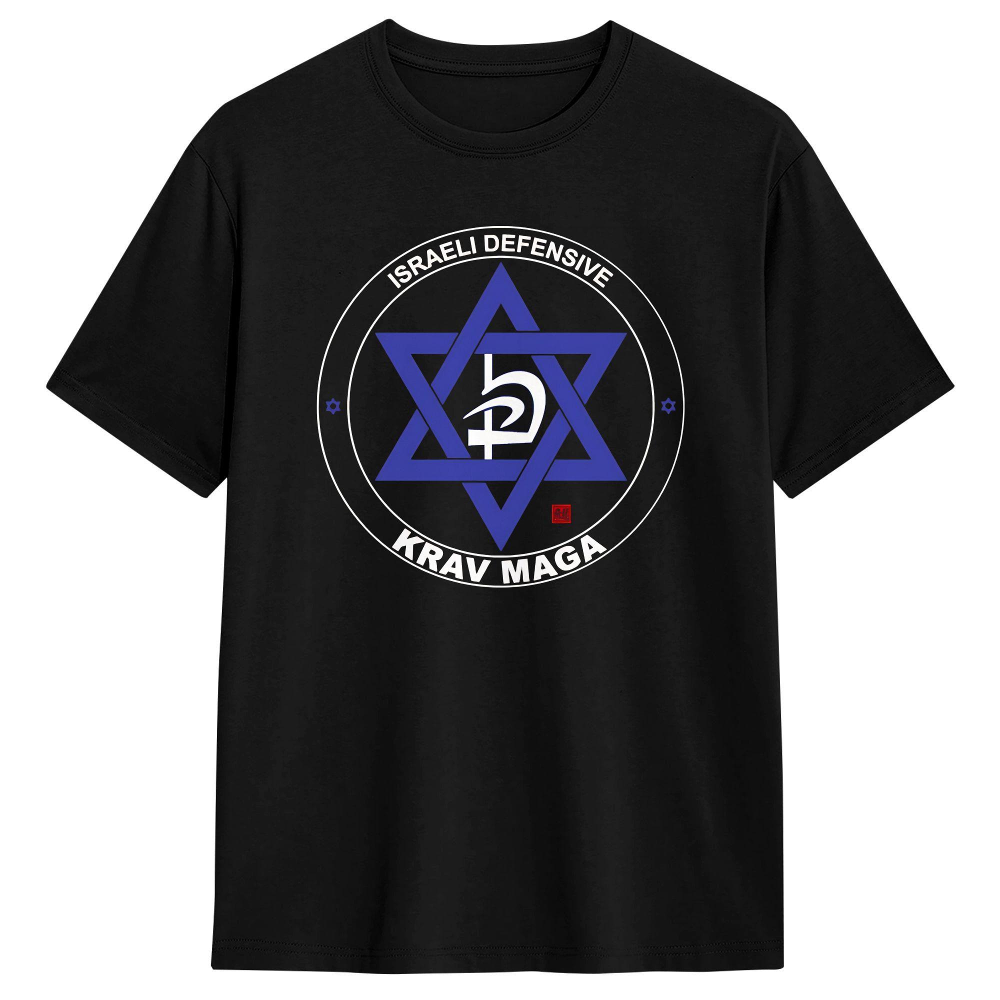 

Krav Maga Strength Israeli Defensive Combat Emblem Men s T Shirts Funny Tees Short Sleeve O Neck T-Shirt 100% Cotton Clothes 5XL різнокольоровий