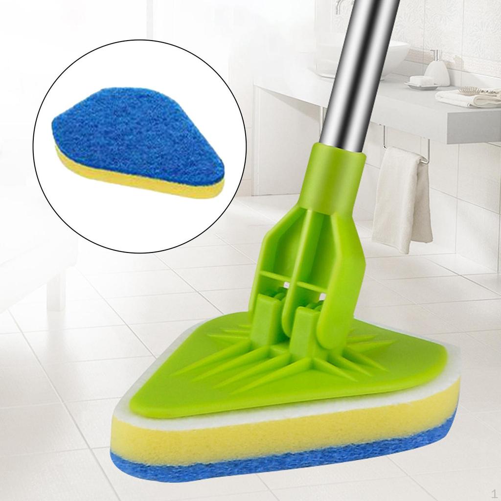 Brosse De Nettoyage Puissante Pour Baignoire Et Carrelage - Tête Amovible à Poils Rigides Et Tampons à Récurer Pour Salle De Bain