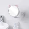 No Drill Wall Mounted Bathroom Mirror 360° Rotating Makeup Mirror Folding Arm Extend Dressing  Women