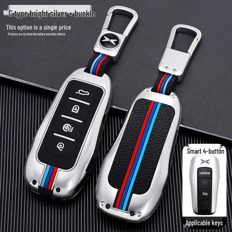 Enhanced Metal Protective Key Case for Xiaopeng G3 and G3i 2019 Model, P7 - Suitable for Men and Women
