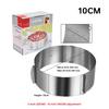 Anello per mousse regolabile in acciaio inox 430, stampo telescopico per torta circolare antiruggine con bilancia, accessori per pasticceria e pasticceria