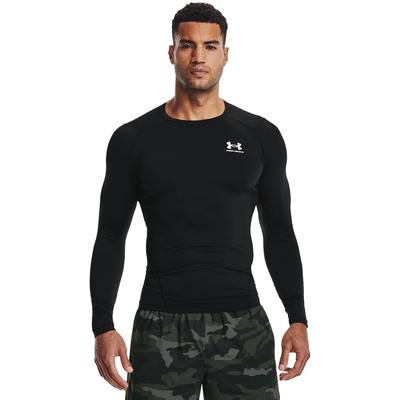 Feuchtigkeitsableitendes, dehnbares Kompressions-Langarmshirt UA HeatGear Armor Herren