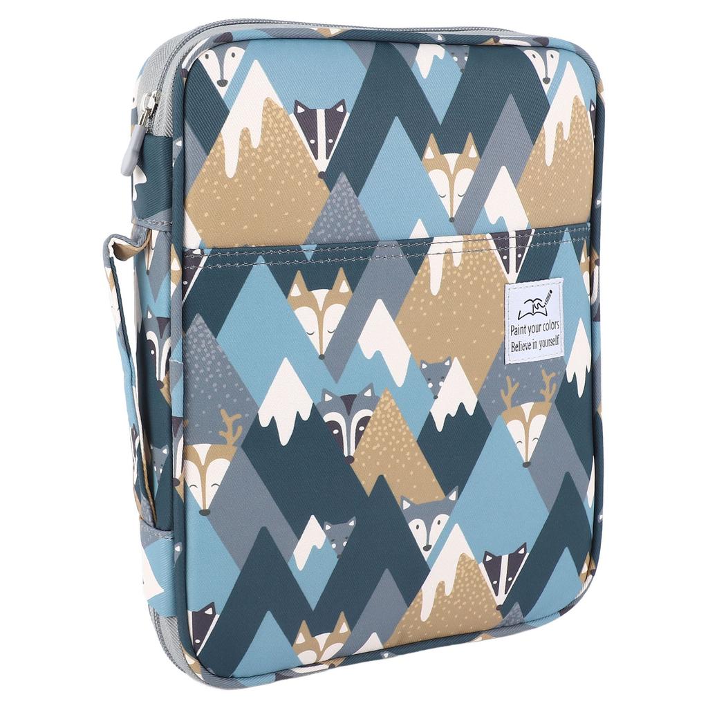 96 Slots Colored Pencil Case Nylon Multi Layer Large Capacity Art Student Storage Pencil Bag for Refills Colored Pencils