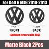 Valve Stems Caps 1/2Pcs Car Front Bonnet Grill Badge Rear Trunk Emblem Logo Cover Not Affect ACC For Volkswagen VW Golf 6 MK6 20 zg0
