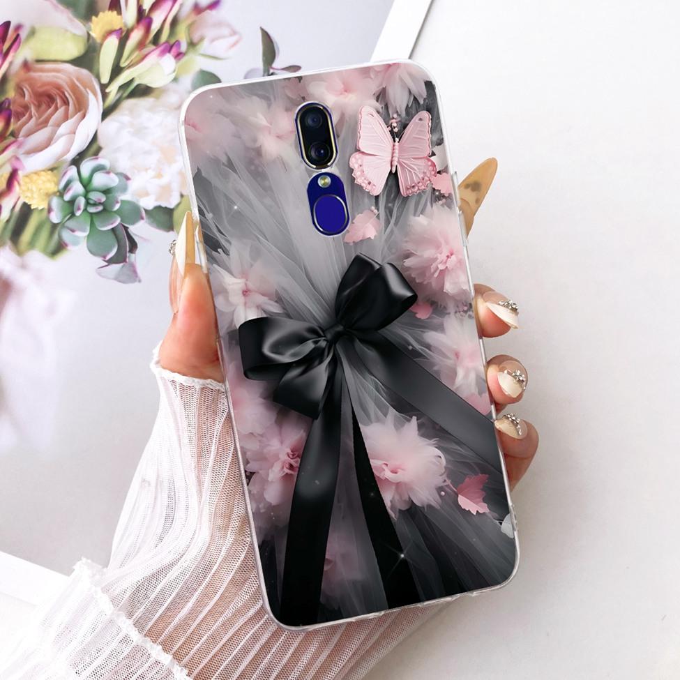 For Oppo F11 Case Cover Luxury Butterfly Love Fashion Flowers Cool Painted Phone Casing For Oppo CPH1913 CPH1911