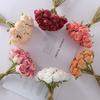 12PCS/bunch Multicolor Rose Artificial Flowers Silk Petals Green Stem Faux Rose Flower Scene Landscaping Bridal Bouquet