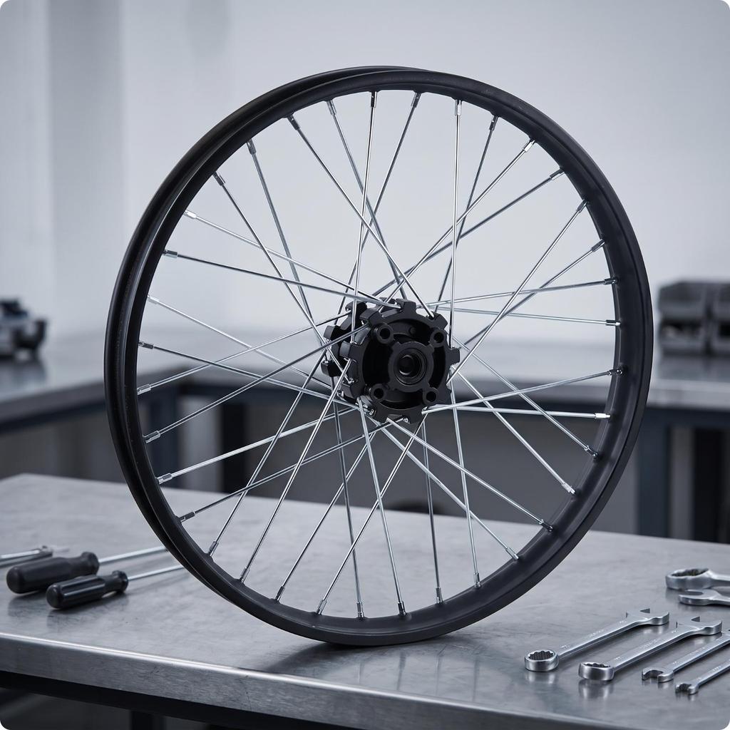 Rim Heavy-Duty Motorcycle Wheel Hub Assembly Reliable for Dirt Bike Riders