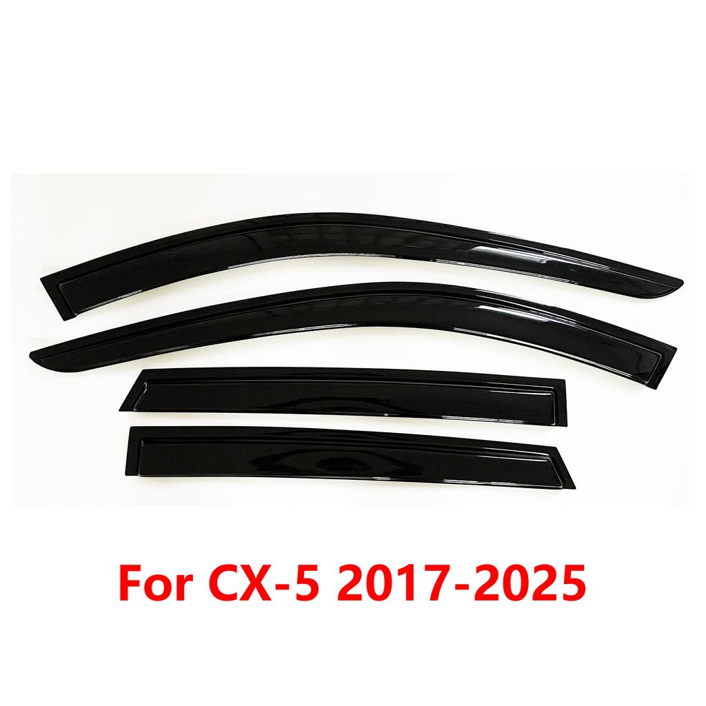 4 pcs of the latest model car window sunshade for Mazda CX-5 2017-2025 window visor rain guards window visors window rain guards