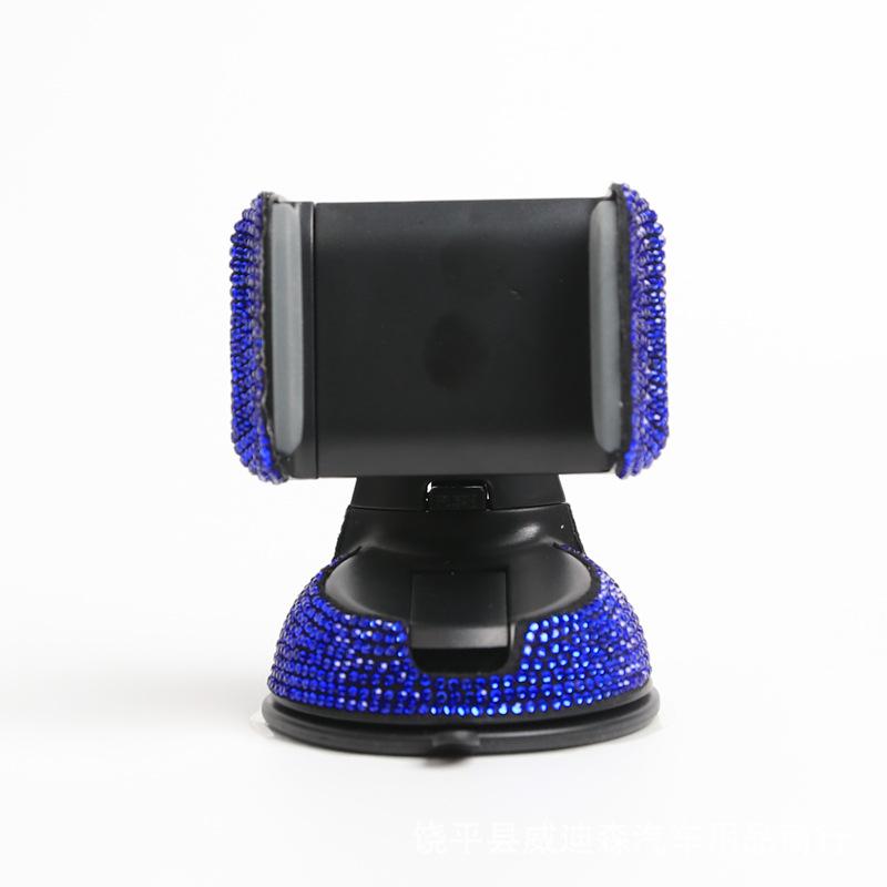 1pc Diamond Cell Phone Holder for Car Phone Mount Pink Flexible Table Stand Mount Bling Car Accessories Interior Woman Worldmum