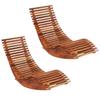 Loungers Rocking Sun 2 Pcs Solid Wood Acacia