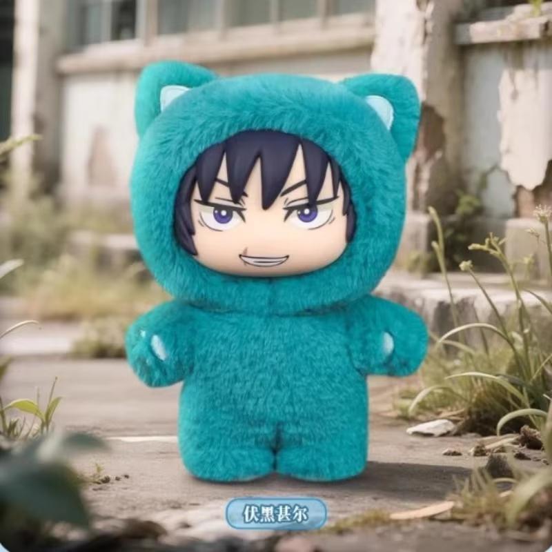 Hot Presale Genuine Eaki Jujutsu Kaisen Season 2 Cat Park Party Gojo Satoru Blind Box Plush Doll Bag Pendant Model Collection