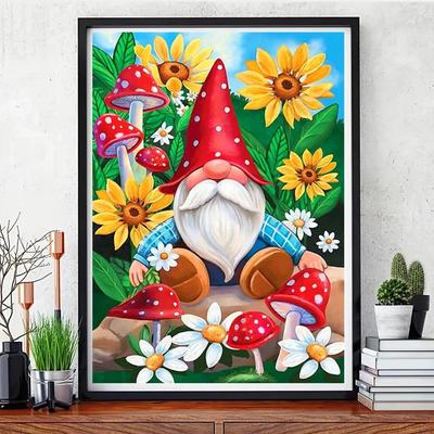 1ks 11,8 x 15,7 palce 5D DIY diamantová malba Santa Claus výšivka Gnome Mosaic Cross steh Vánoční dekorace