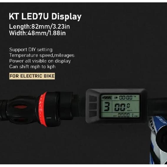 Ebike KT LCD LED Display Waterproof SM Plug 24V36V48V72V LCD3 LCD4 LCD5 LCD7 LCD8H LCD9 LED880 LED900S for Electric Bicycle Kit