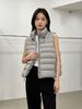 Light and super good-looking ribs, down cotton vest, women's new autumn and winter, stacked vest jacket