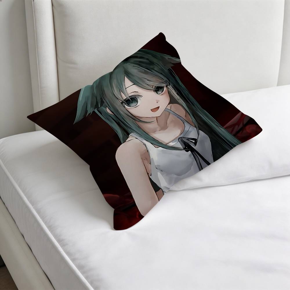 Cute The Song of Saya Square Pillow Cover Decorative Throw Pillow Case for Sofa Couch Bed Home Car Living Room Decoration