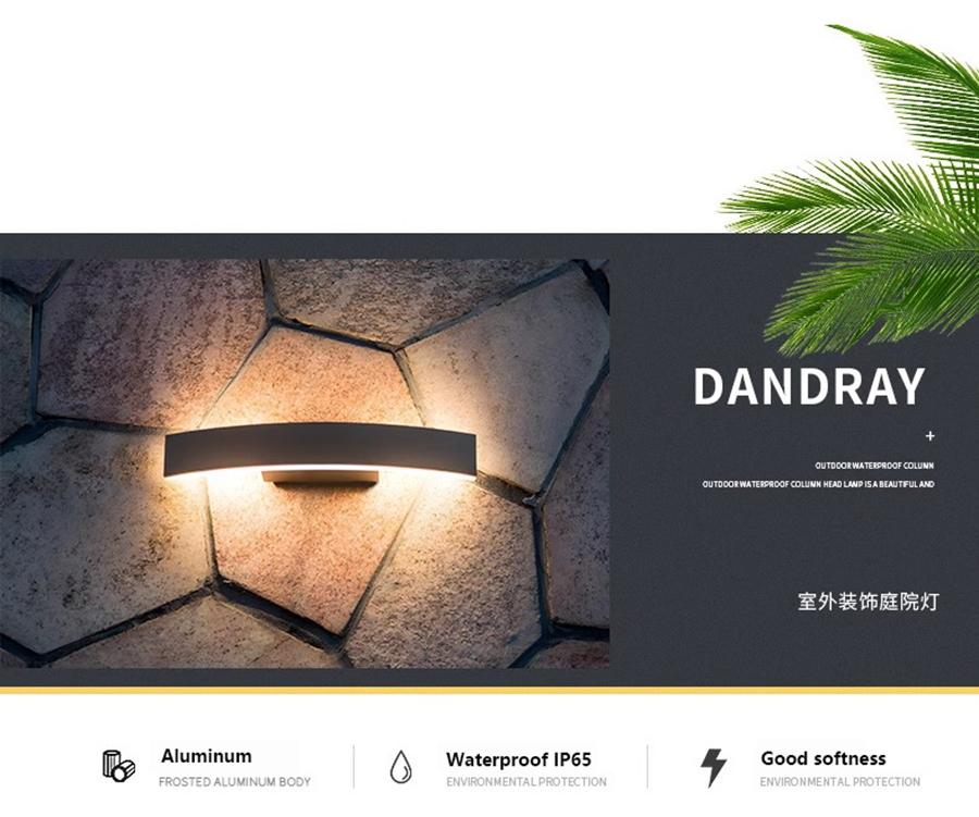 Outdoor Wall Lights Waterproof Balcony Villa Hotel Decor Modern Simple Exterior Wall Garden Courtyard Entrance Wall Landscape