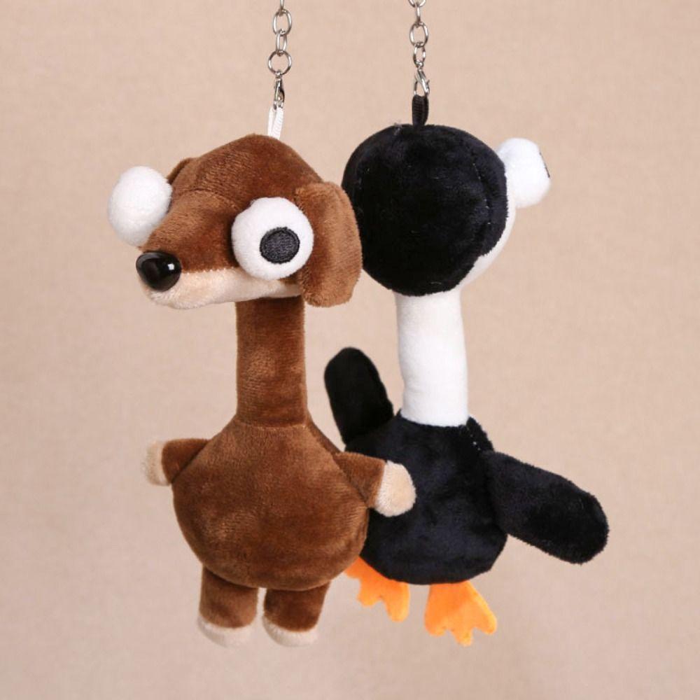 Filled Cartoon Animal Keychain 20 Centimeters Plush Hanging Ornament Bag Charm  Backpack Decoration