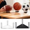 2pcs Shatterproof Acrylic Sports Trophies Display Rack with Nonslip Base Sports Decors Shelf for Collectibles Storage