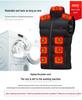 23 Districts Unisex USB Electric Heated Vest for Skiing & Fishing