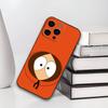 S-South P-Park Cartoon Phone Case For iPhone 17,16,15,14,13,12,11 Plus,Pro Max,XS,Soft Black Cover
