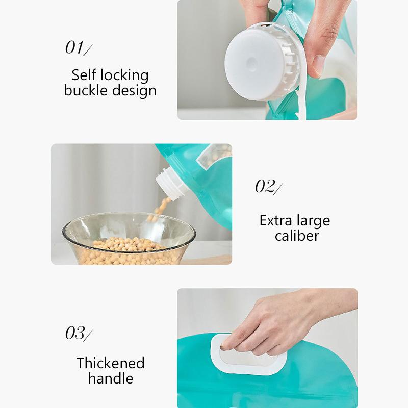 1Pcs Insect-Proof Rice Storage Bag Household Airtight Multifunctional Sealed Container For Rice Flour Kitchen Pantry Organizer