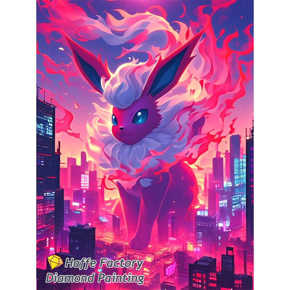 Fantasy Forest Pokemon Diy 5d Full Diamond Painting Charmander Bulbasaur Eevee Jigglypuff Art Mosaic Cross Stitch Room Decor