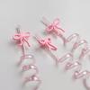 6/12Pcs Glitter Reusable Bow for Wedding Bridal Shower Decoration Kids Birthday Party Favors Supplies Milk Juice Drinking Straw